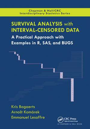 Survival Analysis with Interval-Censored Data: A Practical Approach with Examples in R, SAS, and BUGS de Kris Bogaerts