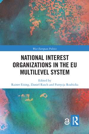 National Interest Organizations in the EU Multilevel System de Rainer Eising