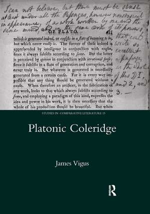 Platonic Coleridge de James Vigus