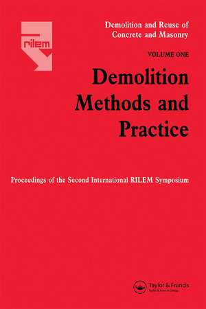 Demolition Methods and Practice V1 de Y. Kasai