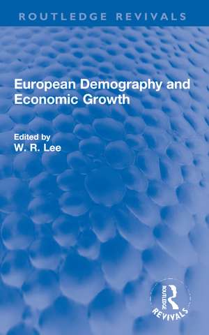 European Demography and Economic Growth de W. R. Lee