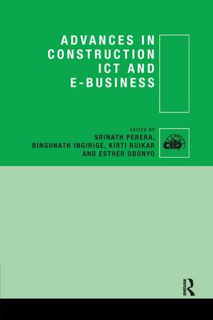 Advances in Construction ICT and e-Business de Srinath Perera