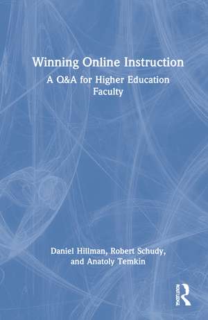 Winning Online Instruction de Daniel Hillman