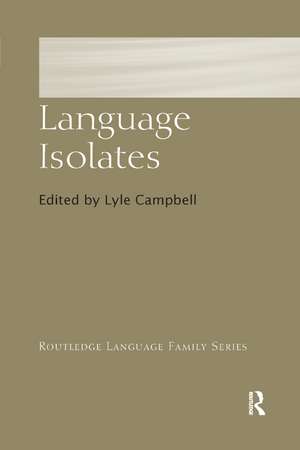 Language Isolates de Lyle Campbell