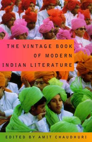 The Vintage Book of Modern Indian Literature de Amit Chaudhuri