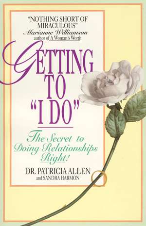 Getting to 'I Do' de Pat Allen