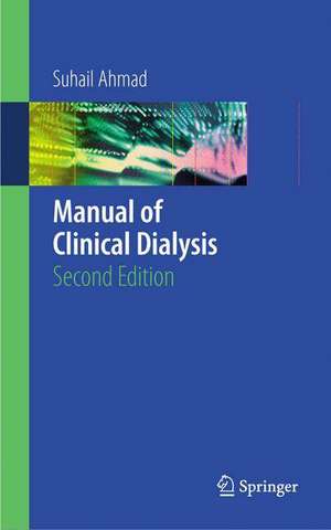 Manual of Clinical Dialysis de Suhail Ahmad