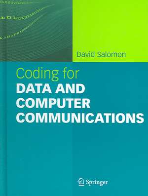 Coding for Data and Computer Communications de David Salomon