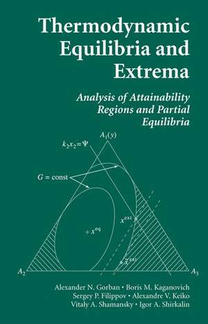 Thermodynamic Equilibria and Extrema: Analysis of Attainability Regions and Partial Equilibrium de Alexander N. Gorban