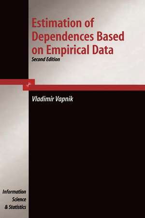 Estimation of Dependences Based on Empirical Data de V. Vapnik