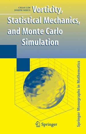 Vorticity, Statistical Mechanics, and Monte Carlo Simulation de Chjan Lim