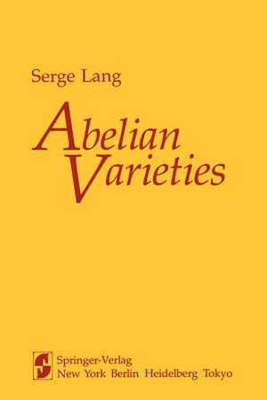 Abelian Varieties de S. Lang