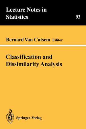 Classification and Dissimilarity Analysis de Bernard van Cutsem