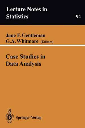 Case Studies in Data Analysis de Jane F. Gentleman