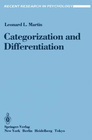 Categorization and Differentiation: A Set, Re-Set, Comparison Analysis of the Effects of Context on Person Perception de Leonard L. Martin