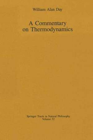 A Commentary on Thermodynamics de William Alan Day