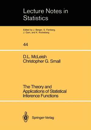 The Theory and Applications of Statistical Interference Functions de D. L. McLeish