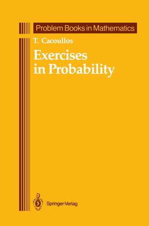 Exercises in Probability de T. Cacoullos