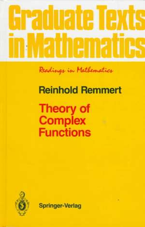 Theory of Complex Functions de Reinhold Remmert