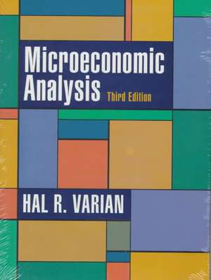 Microeconomic Analysis de Hal R. Varian