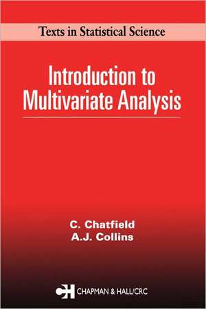 Introduction to Multivariate Analysis de Chris Chatfield