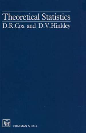 Theoretical Statistics de D. R. Cox