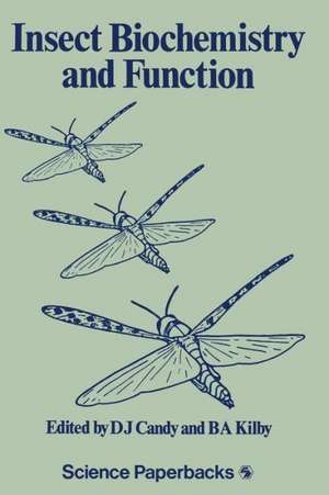 Insect Biochemistry and Function de D. J. Candy