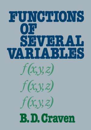 Functions of several variables de B. Craven