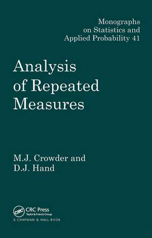 Analysis of Repeated Measures de Martin J. Crowder