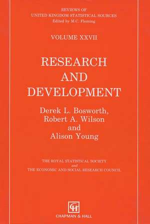 Research and Development Statistics de Derek L. Bosworth