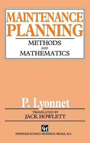 Maintenance Planning de P. Lyonnet