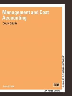 MANAGEMENT AND COST ACCOUNTING de COLIN M. DRURY