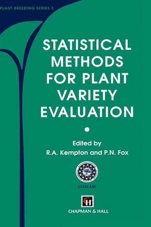 Statistical Methods for Plant Variety Evaluation de R.A. Kempton