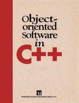 Object-Oriented Software in C++ de Michael A. Smith