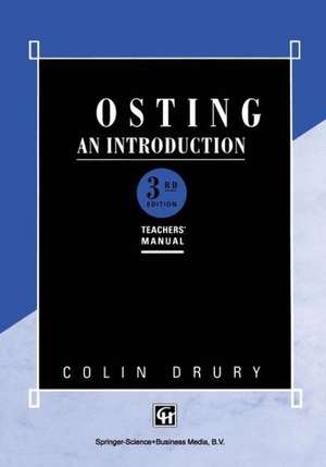 Costing: An introduction Teachers’ Manual de Colin Drury