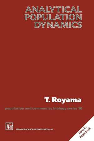 Analytical Population Dynamics de T. Royama