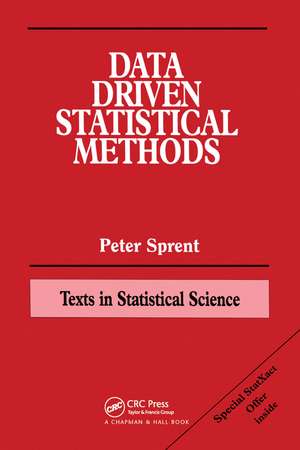 Data Driven Statistical Methods de Peter Sprent