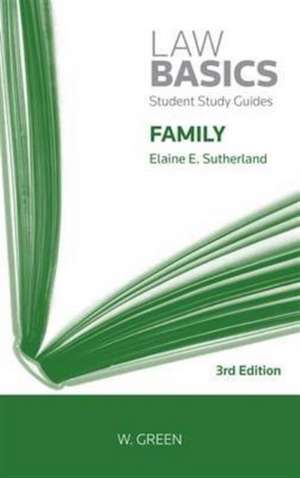 Family Law Basics de Elaine E. Sutherland