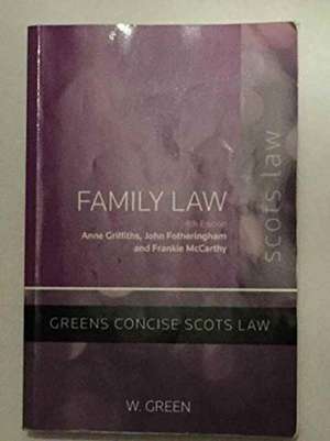 Family Law de Anne Griffiths