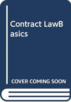 Contract LawBasics de Alasdair Gordon