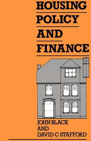 Housing Policy and Finance de John Black