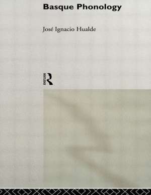 Basque Phonology de José Ignacio Hualde