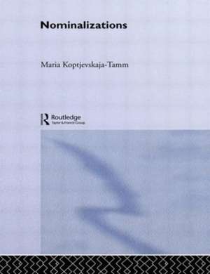 Nominalizations de Maria Koptjevskaja-Tamm