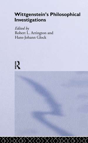 Wittgenstein's Philosophical Investigations: Text and Context de Robert Arrington