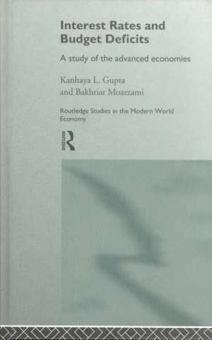 Interest Rates and Budget Deficits: A Study of the Advanced Economies de Kanhaya L. Gupta