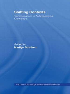 Shifting Contexts de Marilyn Strathern