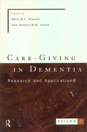 Care-Giving In Dementia 2 de Gemma Jones