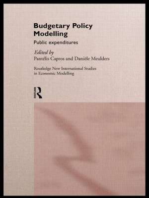 Budgetary Policy Modelling: Public Expenditures de Pantelis Capros