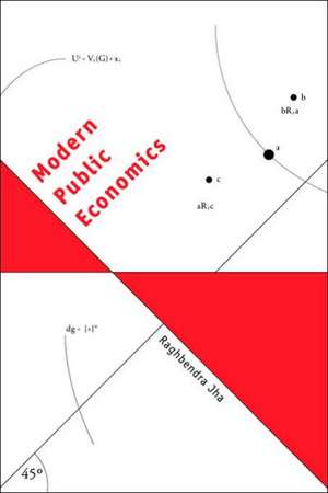 Modern Public Economics de Raghbendra Jha