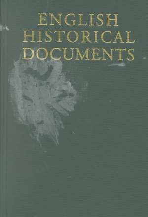 English Historical Documents: Volume 10 1874-1914 de W.D. Handcock